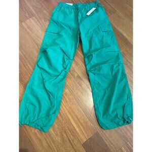 NWT Love Tree Green Parachute Pants